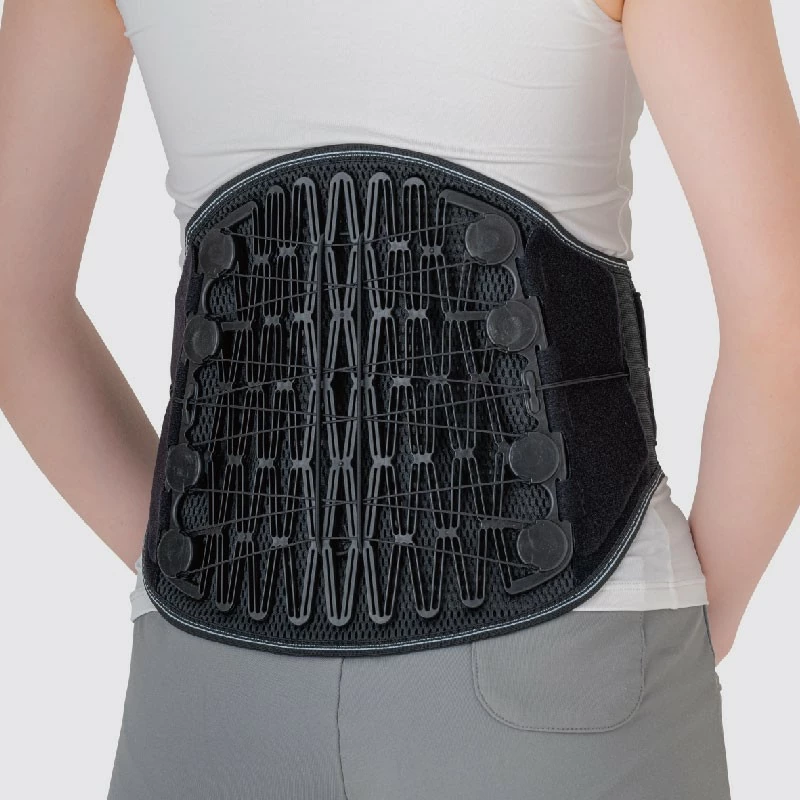 Pulley system Lumbar Support w/ flexible back panel